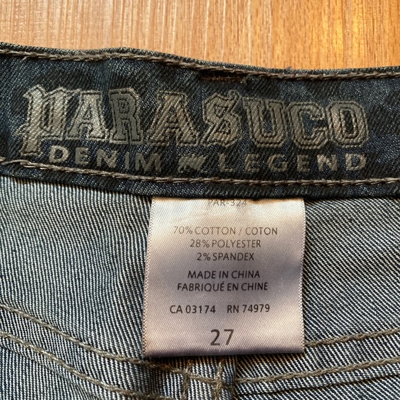 Parasuco dark leopard print jeans, size 27 - Picture 5 of 6